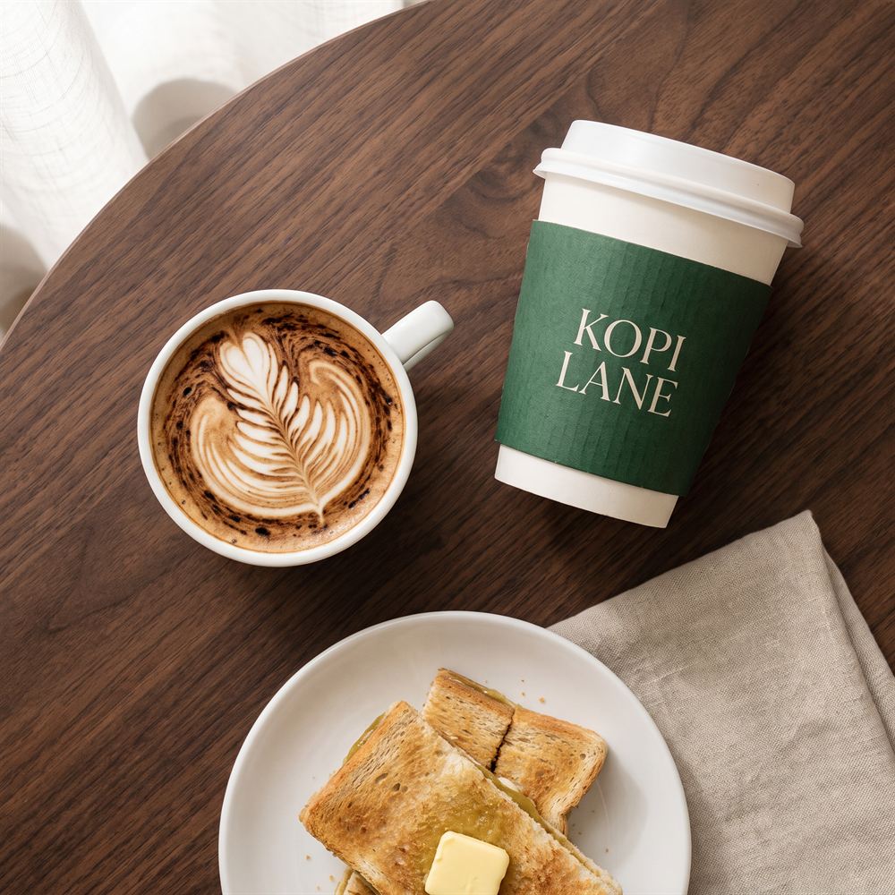 Café Brand Mockup, made with AI